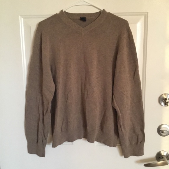 Gap V Neck Cotton Blend Sweater (B) - Picture 1 of 6
